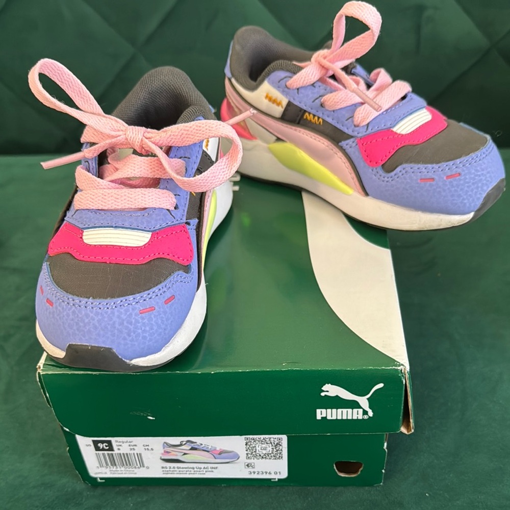 Puma Pink and Purple Sneakers Vibrant Design